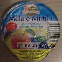 Mängden socker i Mele e mirtilli