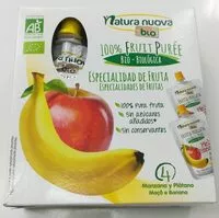 Mängden socker i Fruit puree manzana y platano