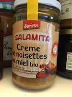 Mängden socker i Creme de nousettes au miel bio