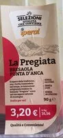 Mängden socker i Bresaola punta d’anca