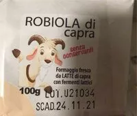 Mängden socker i Robiola di capra