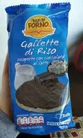 Mängden socker i Gallette di riso ricoperte di cioccolato al latte