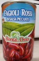 Mängden socker i Fagioli Rossi in salsa piccante