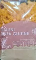 Mängden socker i Ditalini senza glutine