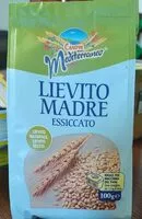 Mängden socker i Lievito madre essiccato