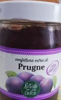 Mängden socker i Confettura extra di prugne
