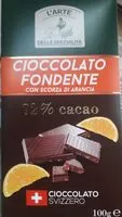 Mängden socker i Cioccolato fondente con scorza di arancia