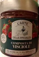 Mängden socker i Composta di visciole