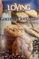 Mängden socker i gocce di cioccolato