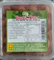 Mängden socker i Olive nere in salamoia