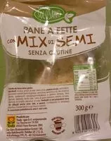 Mängden socker i Pane a fette con mix di semi senza glutine