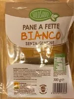 Mängden socker i Pane a fette bianco senza glutine