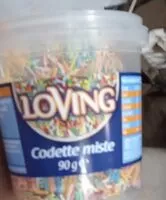 Mängden socker i Codette miste