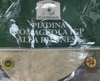 Mängden socker i Piadina romagnola IGP alla riminese