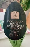Mängden socker i Uovo al cioccolato bianco con granella di pistacchi