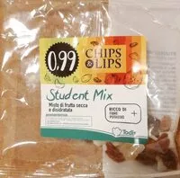 Mängden socker i Student Mix - Misto di frutta secca e disidratata