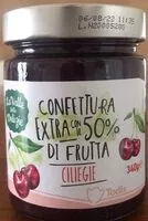 Mängden socker i Confettura extra 50% di frutta