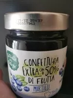 Mängden socker i Confettura di mirtilli