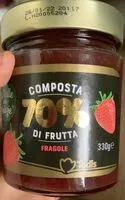 Mängden socker i Composta 70% frutta