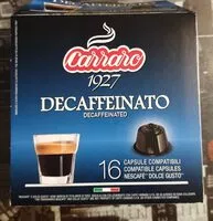 Mängden socker i Capsule espresso dek