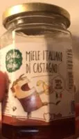 Mängden socker i Miele italiano di castagne