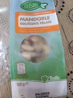 Mängden socker i Mandorle sgusciate pelate