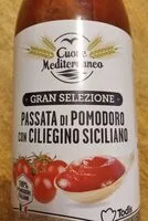 Mängden socker i Passata di pomodoro con ciliegino siciliano