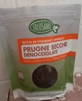 Mängden socker i Prugne Secche Denocciolate