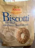 Mängden socker i Biscotti ai 6 cereali con crusca e fiocchi di mais