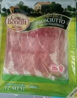 Mängden socker i Soffici fette di prosciutto crudo stagionato