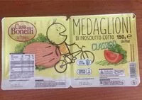 Mängden socker i Medaglioni di prosciutto cotto classico