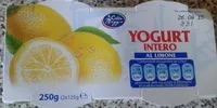 Mängden socker i Yogurt intero al limone