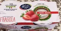 Mängden socker i Yougurt intero alla fragola