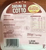 Mängden socker i Dadini di cotto