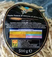 Mängden socker i Pasta fresca semola grano duro