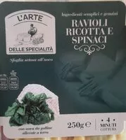 Mängden socker i Ravioli ricotta e spinaci