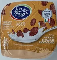 Mängden socker i yogurt bianco con fiocchi di mais al cioccolato