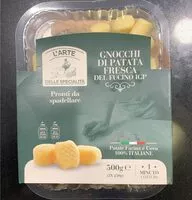 Mängden socker i Gnocchi di patata