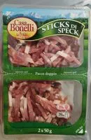 Mängden socker i Sticks di speck