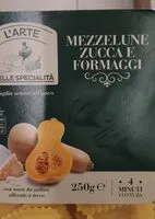 Mängden socker i Mezzalune zucca e formaggi