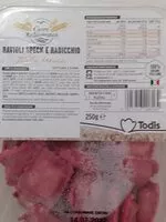 Mängden socker i Ravioli speck e radicchio