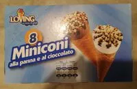 Mängden socker i Miniconi alla panna e al cioccolato