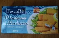 Mängden socker i Bastoncini di merluzzo impanati e surgelati