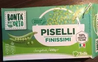 Mängden socker i Piselli finissimi