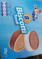 Mängden socker i 8 biscotti tondi