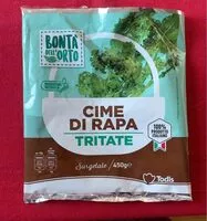 Mängden socker i Cime di rapa tritate