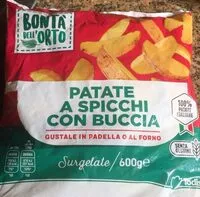 Mängden socker i Patate a spicchi con buccia