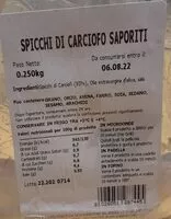 Mängden socker i Spicchi di carciofi Saporiti