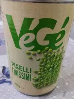 Mängden socker i Végé piselli finissimi