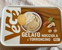 Mängden socker i Gelato nocciola e torroncino